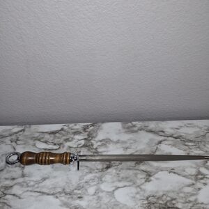 VTG 18.5” Case XX Knife Blade Sharpening Steel Honing Rod Walnut Wood Handle